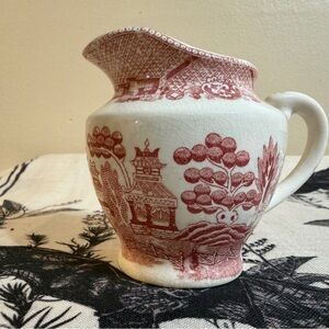 Pink Willow Ceramic Creamer Pitcher